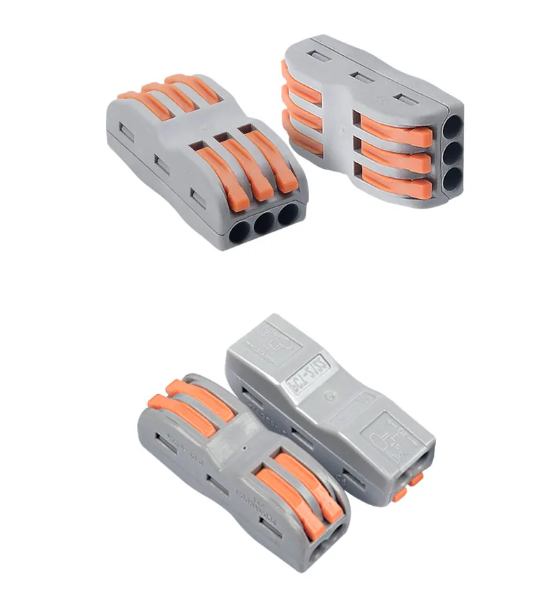 Universal Quick Wiring Electrical Cable Wire Connector Pushin Terminal Block For Secure Connection - 5 Universal Quick Wiring Electrical Cable Wire Connector Pushin Terminal Block For Secure Connection - 5