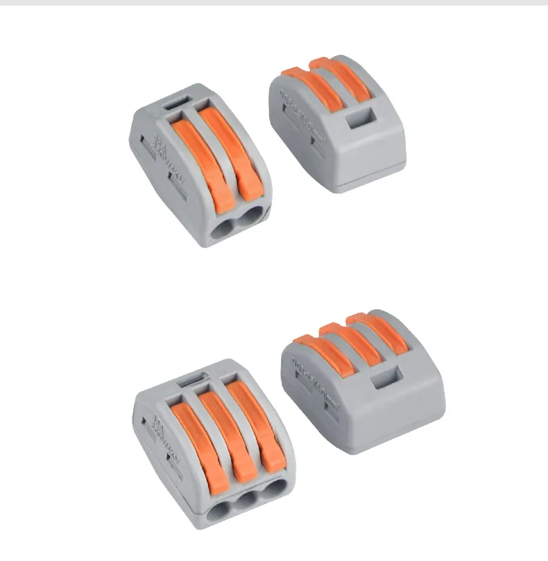 Universal Quick Wiring Electrical Cable Wire Connector Pushin Terminal Block For Secure Connection - 2 Universal Quick Wiring Electrical Cable Wire Connector Pushin Terminal Block For Secure Connection - 2