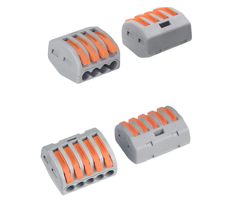 Universal Quick Wiring Electrical Cable Wire Connector Pushin Terminal Block For Secure Connection - 3 Universal Quick Wiring Electrical Cable Wire Connector Pushin Terminal Block For Secure Connection - 3