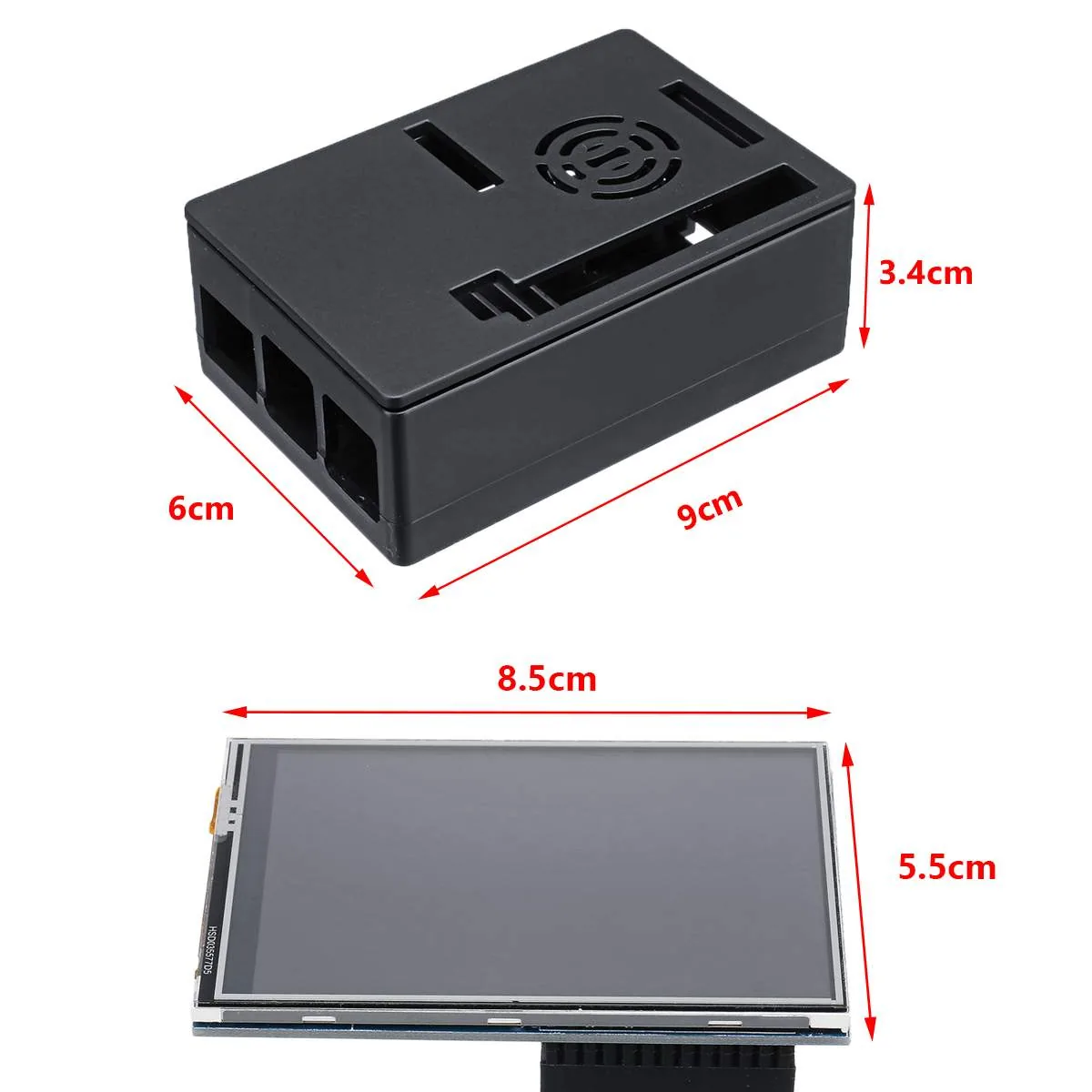 5inch Color Tft Lcd Display Monitor Set For Raspberry Pi 3 With Abs Case Touch Pen - 2