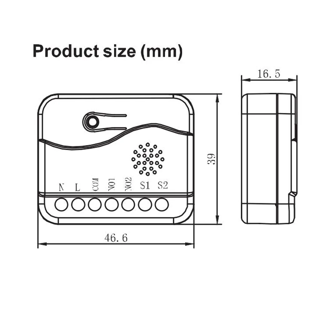Haozee Zwave Plus Dual Relay Module Eu 8684mhz Mini Smartthings Compatible Remote Control Onoff Switch - 4