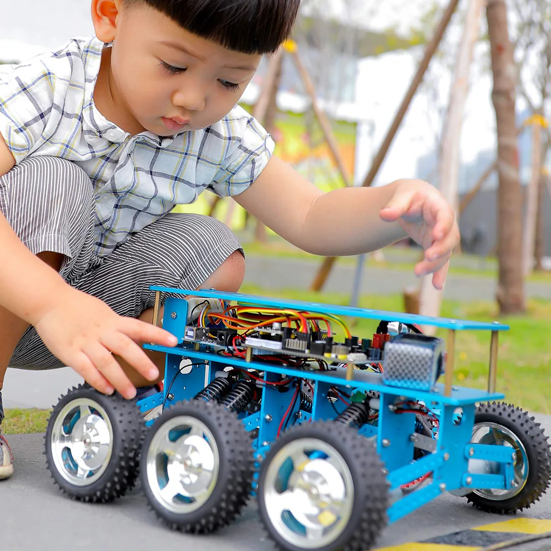 6wd Arduino Uno Offroad Robot Car Diy Kit With Camera Ideal For Programming Intelligent Education And Learning - 3