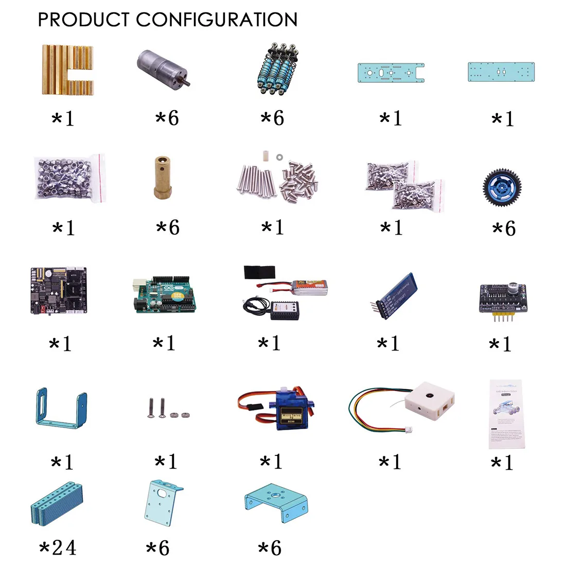 6wd Arduino Uno Offroad Robot Car Diy Kit With Camera Ideal For Programming Intelligent Education And Learning - 5