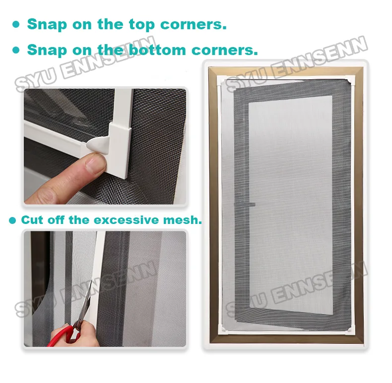 Customizable Diy Magnetic Window Screen Net Mesh Washable Removable Fits Any Window Size Effective Against Flies Mosquitoes - 6 Customizable Diy Magnetic Window Screen Net Mesh Washable Removable Fits Any Window Size Effective Against Flies Mosquitoes - 6