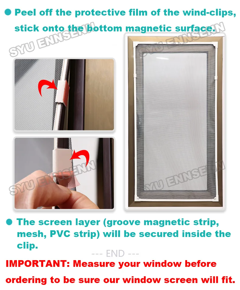 Customizable Diy Magnetic Window Screen Net Mesh Washable Removable Fits Any Window Size Effective Against Flies Mosquitoes - 7 Customizable Diy Magnetic Window Screen Net Mesh Washable Removable Fits Any Window Size Effective Against Flies Mosquitoes - 7