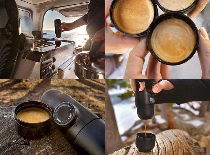 Portable Mini Handheld Espresso Coffee Machine Manual Pressing Maker For Home Office Travel Use - 11