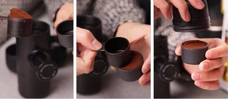 Portable Mini Handheld Espresso Coffee Machine Manual Pressing Maker For Home Office Travel Use - 13