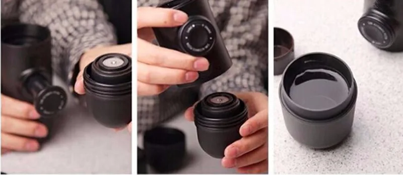 Portable Mini Handheld Espresso Coffee Machine Manual Pressing Maker For Home Office Travel Use - 14