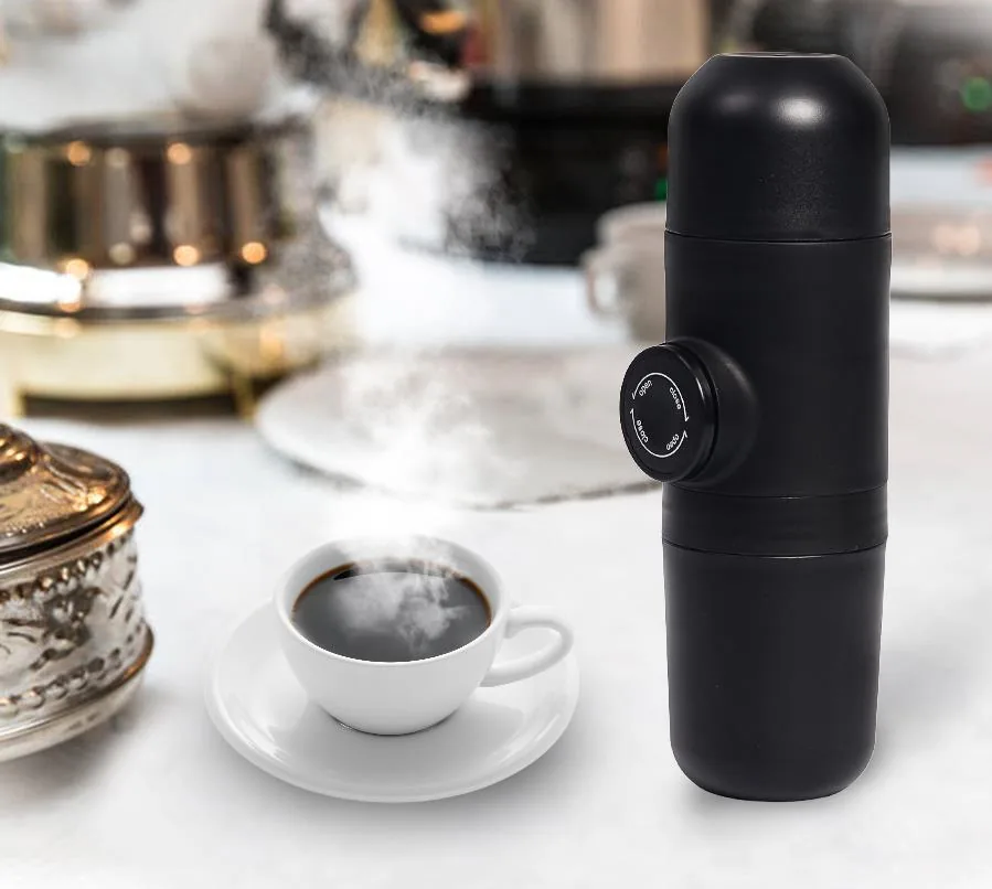 Portable Mini Handheld Espresso Coffee Machine Manual Pressing Maker For Home Office Travel Use - 17