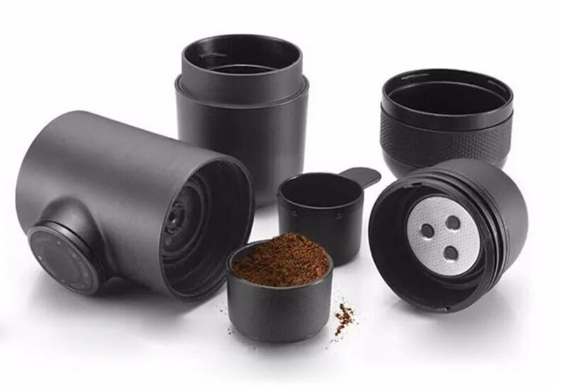 Portable Mini Handheld Espresso Coffee Machine Manual Pressing Maker For Home Office Travel Use - 1