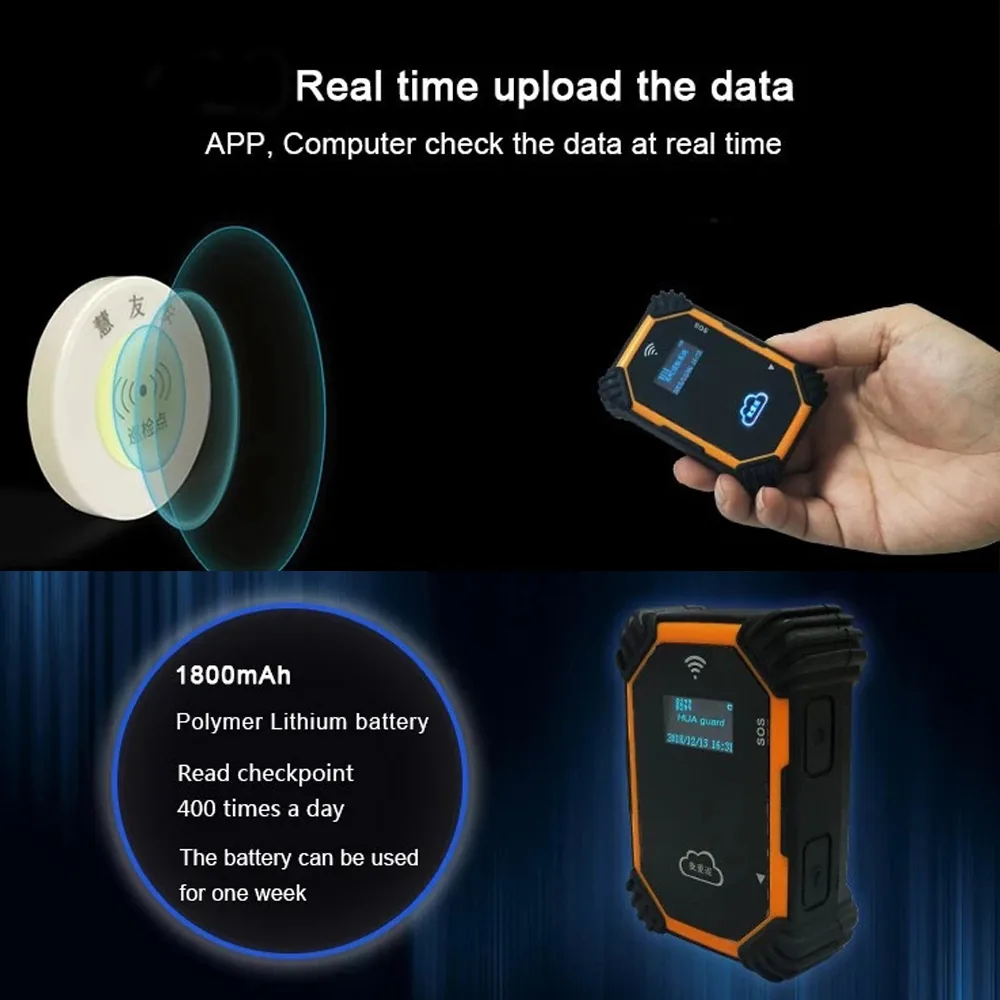 Advanced Mini Wifi Realtime Security Patrol System With Lcd Display For Guard Tour Monitoring - 2 Advanced Mini Wifi Realtime Security Patrol System With Lcd Display For Guard Tour Monitoring - 2