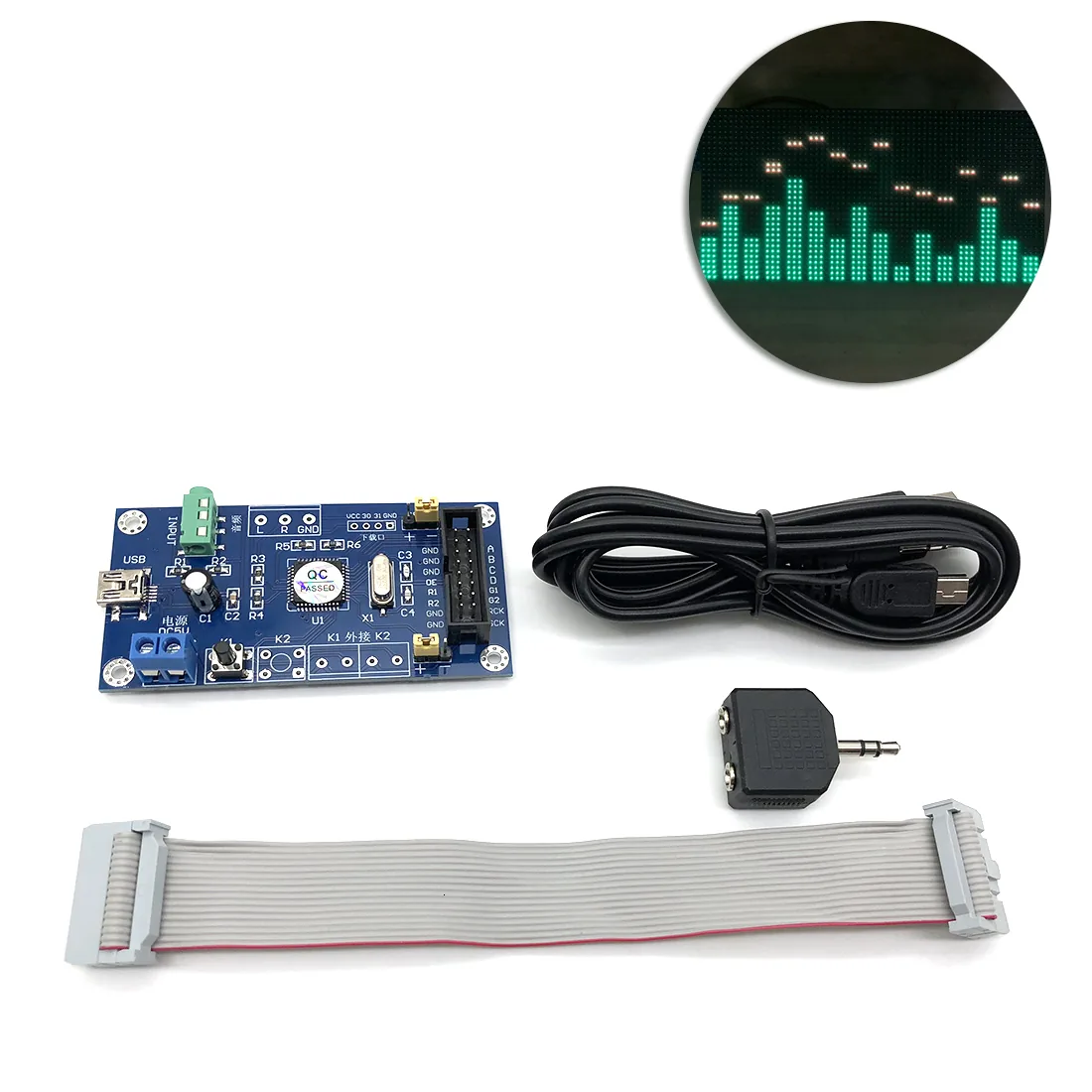 Ms3264 Audio Amplifier Music Spectrum Control Card With Modified Rhythm Lights For Superior Sound Quality - 2