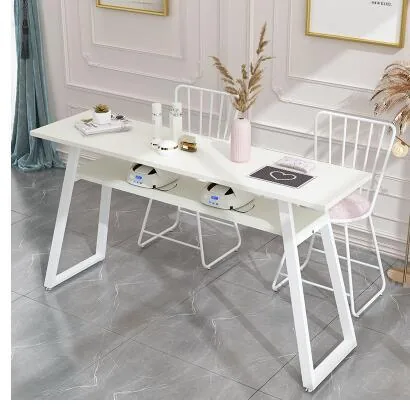 Doublesided Modern Nail Table And Chair Set Economy Durable Simple Design For Beauty Salons - 10 Doublesided Modern Nail Table And Chair Set Economy Durable Simple Design For Beauty Salons - 10