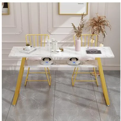 Doublesided Modern Nail Table And Chair Set Economy Durable Simple Design For Beauty Salons - 13 Doublesided Modern Nail Table And Chair Set Economy Durable Simple Design For Beauty Salons - 13