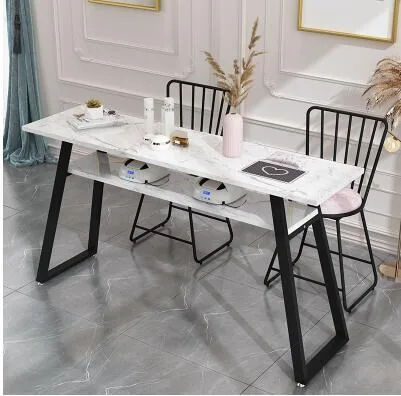 Doublesided Modern Nail Table And Chair Set Economy Durable Simple Design For Beauty Salons - 20 Doublesided Modern Nail Table And Chair Set Economy Durable Simple Design For Beauty Salons - 20