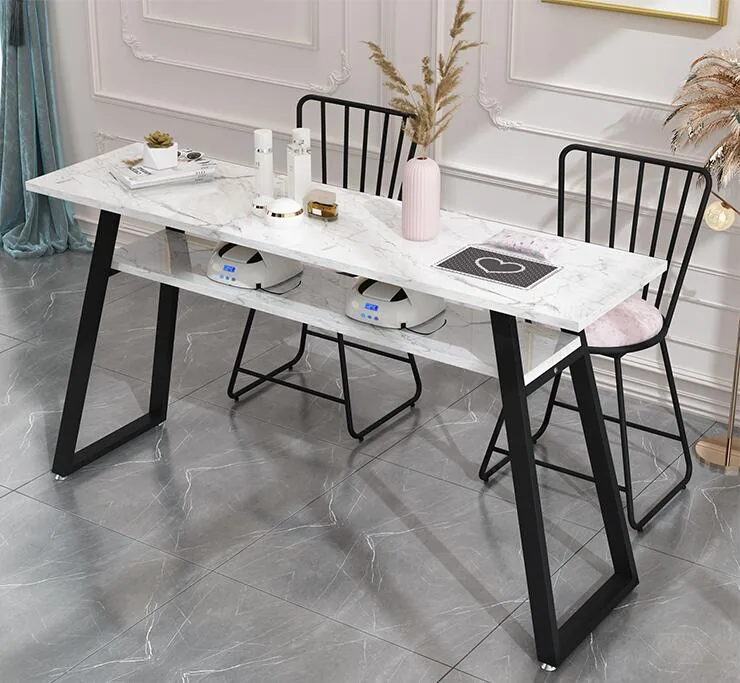 Doublesided Modern Nail Table And Chair Set Economy Durable Simple Design For Beauty Salons - 23 Doublesided Modern Nail Table And Chair Set Economy Durable Simple Design For Beauty Salons - 23