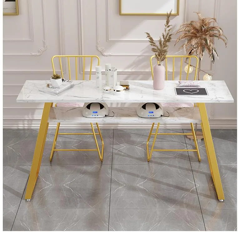 Doublesided Modern Nail Table And Chair Set Economy Durable Simple Design For Beauty Salons - 24 Doublesided Modern Nail Table And Chair Set Economy Durable Simple Design For Beauty Salons - 24