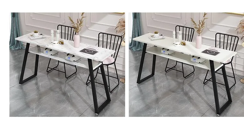 Doublesided Modern Nail Table And Chair Set Economy Durable Simple Design For Beauty Salons - 25 Doublesided Modern Nail Table And Chair Set Economy Durable Simple Design For Beauty Salons - 25