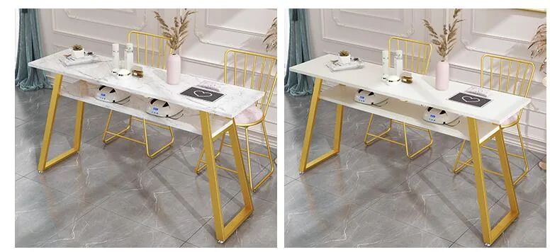 Doublesided Modern Nail Table And Chair Set Economy Durable Simple Design For Beauty Salons - 26 Doublesided Modern Nail Table And Chair Set Economy Durable Simple Design For Beauty Salons - 26