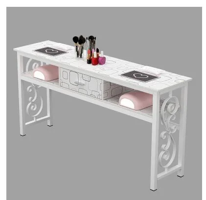 Affordable Luxury Manicure Table Chair Set Double Or Single Simple Elegant Design For Beauty Salons - 6
