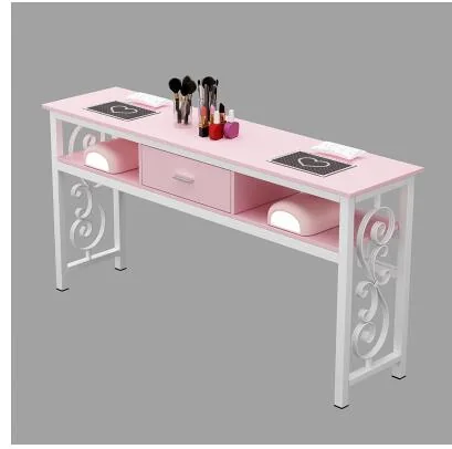 Affordable Luxury Manicure Table Chair Set Double Or Single Simple Elegant Design For Beauty Salons - 7