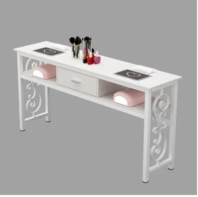 Affordable Luxury Manicure Table Chair Set Double Or Single Simple Elegant Design For Beauty Salons - 9