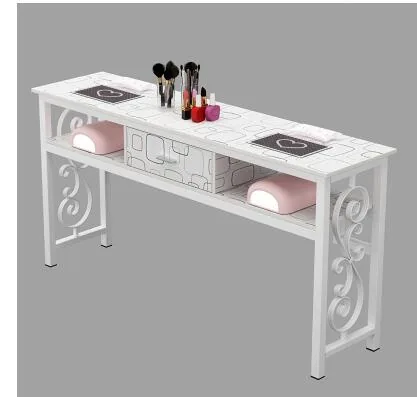 Affordable Luxury Manicure Table Chair Set Double Or Single Simple Elegant Design For Beauty Salons - 10
