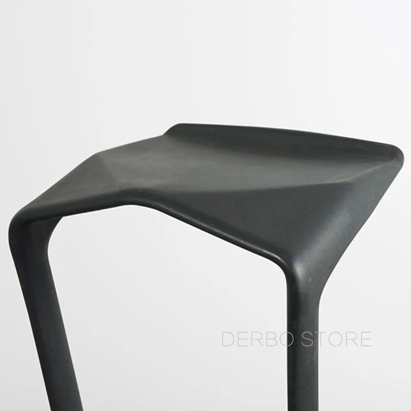 Contemporary Stackable Plastic Bar Stool Chair For Kitchen Cafe Counter Dining And Drinking Areas - 4 Contemporary Stackable Plastic Bar Stool Chair For Kitchen Cafe Counter Dining And Drinking Areas - 4