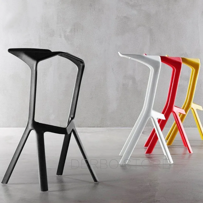 Contemporary Stackable Plastic Bar Stool Chair For Kitchen Cafe Counter Dining And Drinking Areas - 1 Contemporary Stackable Plastic Bar Stool Chair For Kitchen Cafe Counter Dining And Drinking Areas - 1