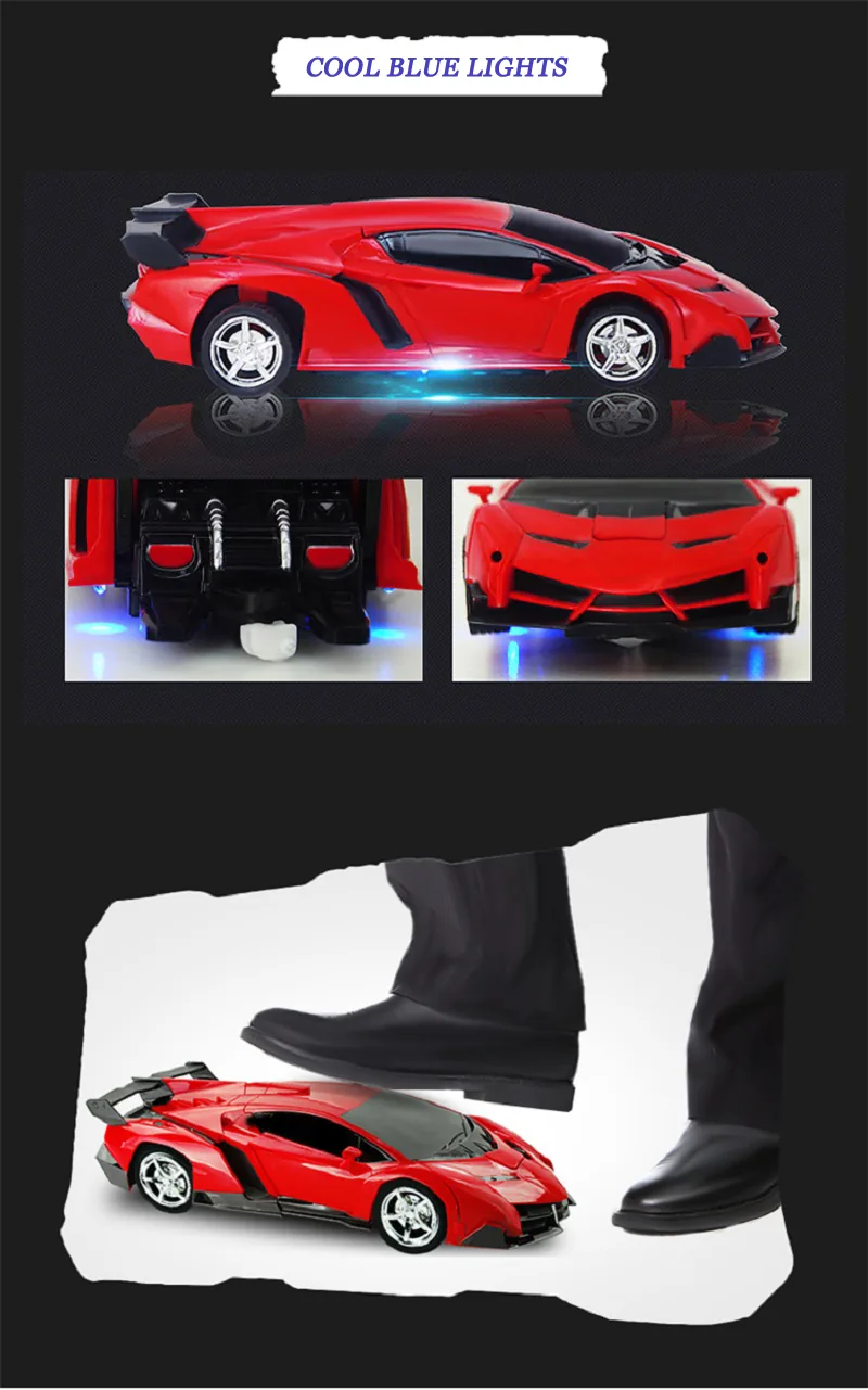 2in1 Transformer Rc Car And Robot Model Remote Control Sports Vehicle Interactive Fighting Toy Gift - 4