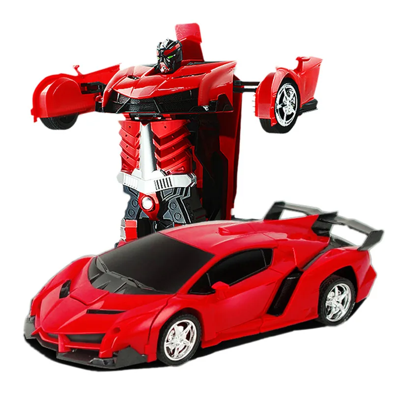 2in1 Transformer Rc Car And Robot Model Remote Control Sports Vehicle Interactive Fighting Toy Gift - 1