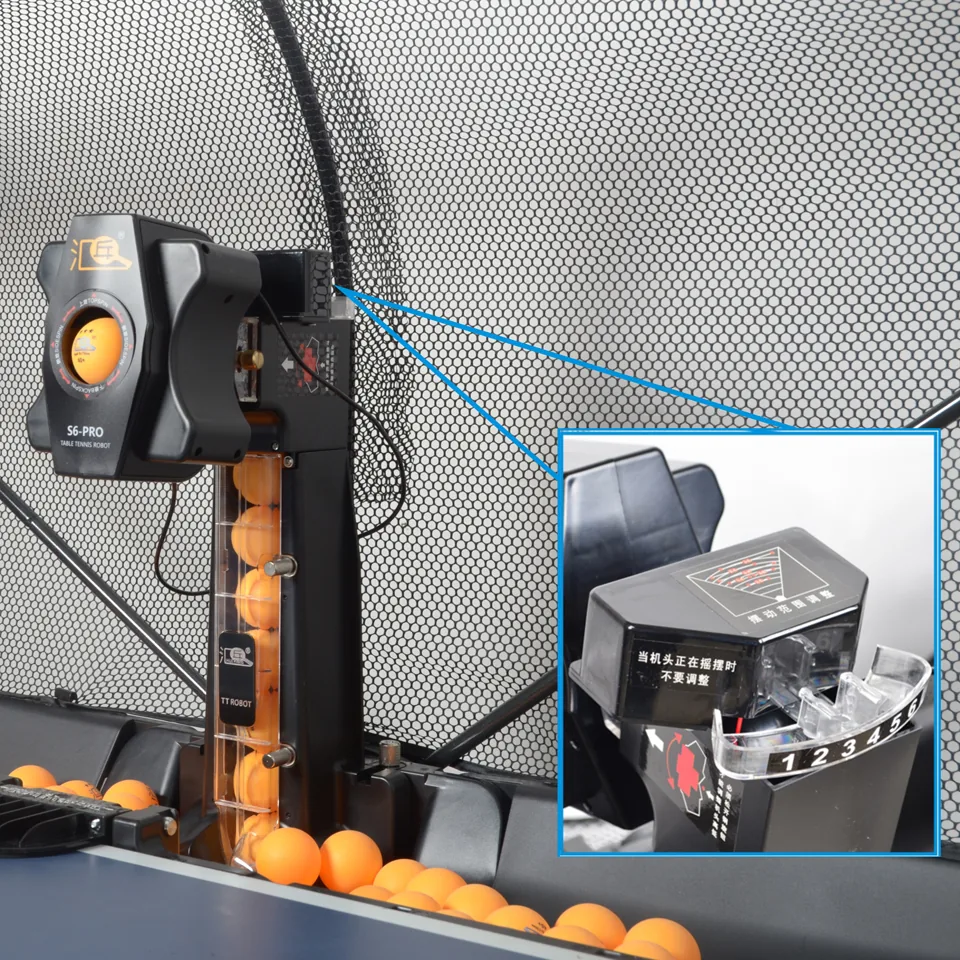 Professional S6pro Multifunctional Table Tennis Robot Easy Assembly Practice Tool With Ball Recycling Feature - 7 Professional S6pro Multifunctional Table Tennis Robot Easy Assembly Practice Tool With Ball Recycling Feature - 7