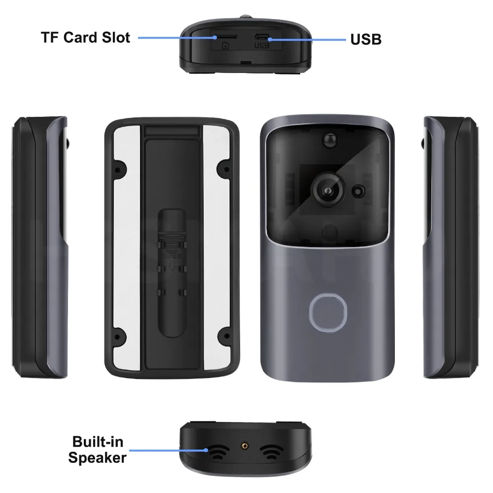 Wifi Doorbell With Video Intercom Wireless Camera Monitor Remote Control Batterypowered Compatible With Ios And Android - 12