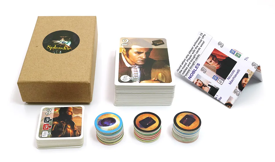 Splendor Strategy Board Game English Version Family Fun Adult Party Game Financial Educational Playing Cards - 2 Splendor Strategy Board Game English Version Family Fun Adult Party Game Financial Educational Playing Cards - 2