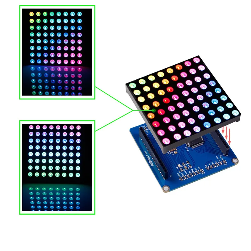 Highresolution P5 Indoor Full Color Smd2121 Led Display Module 320x160mm Video Panel 116 Scan 64x32 Dots - 1