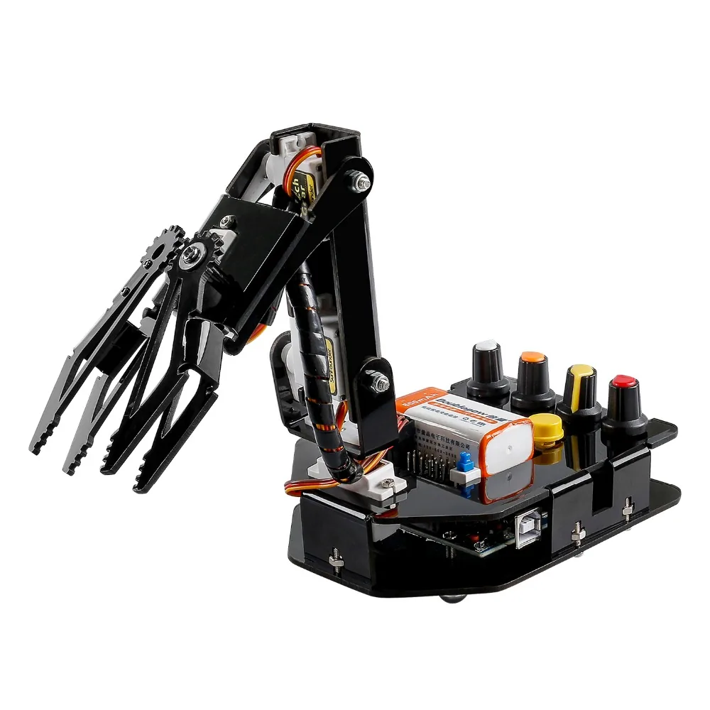 Sunfounder 4axis Servo Control Programmable Rc Robot Arm Kit Diy Educational Arduino Toy For Children - 1 Sunfounder 4axis Servo Control Programmable Rc Robot Arm Kit Diy Educational Arduino Toy For Children - 1