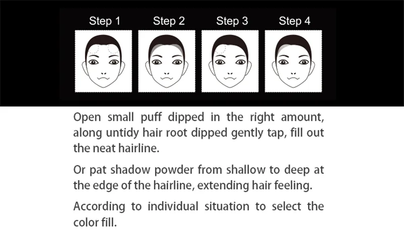 Unisex Instant Waterproof Hair Line Powder Root Cover Up Edge Control Concealer Makeup Available In Multiple Colors - 10