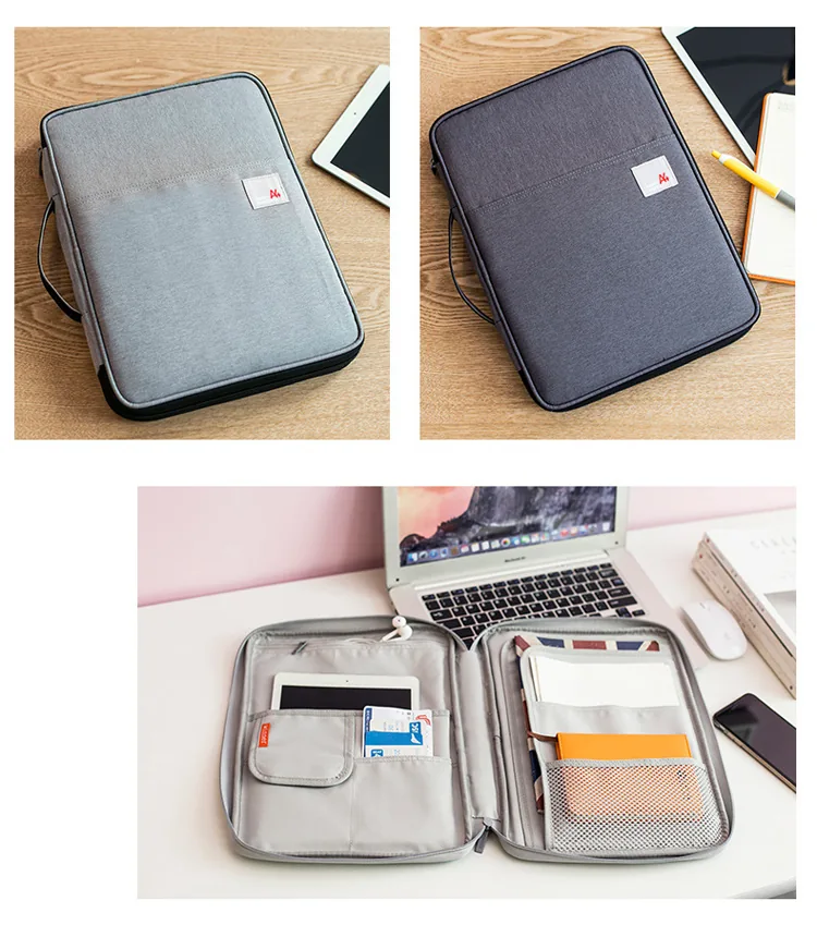 Waterproof A4 File Folder Bag Document Storage Organizer For Notebooks Pens Computers Ideal Student Gift - 7