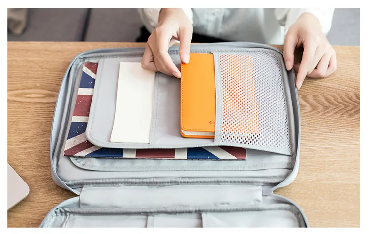 Waterproof A4 File Folder Bag Document Storage Organizer For Notebooks Pens Computers Ideal Student Gift - 8