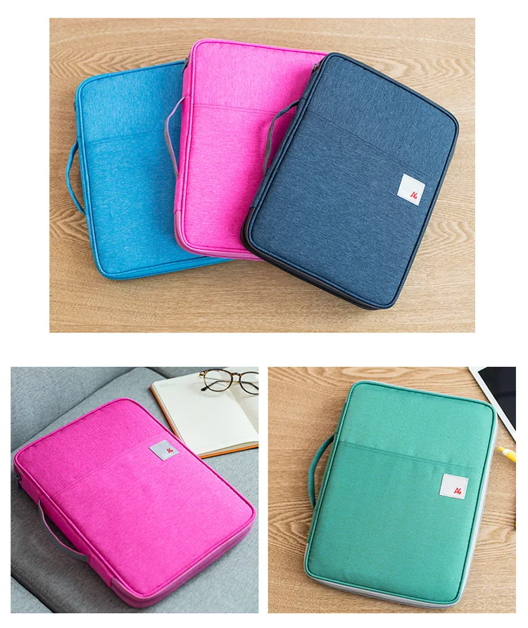 Waterproof A4 File Folder Bag Document Storage Organizer For Notebooks Pens Computers Ideal Student Gift - 11