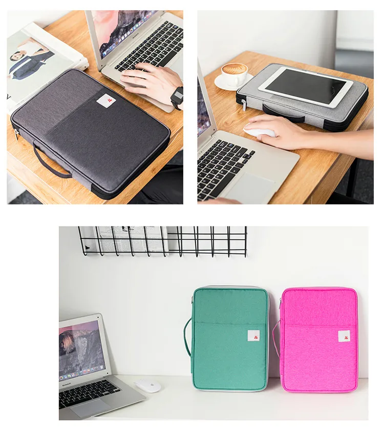 Waterproof A4 File Folder Bag Document Storage Organizer For Notebooks Pens Computers Ideal Student Gift - 15