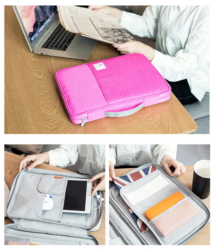 Waterproof A4 File Folder Bag Document Storage Organizer For Notebooks Pens Computers Ideal Student Gift - 18