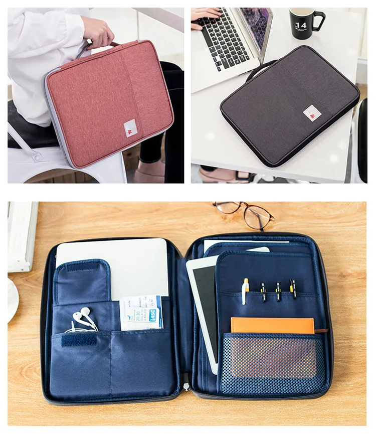 Waterproof A4 File Folder Bag Document Storage Organizer For Notebooks Pens Computers Ideal Student Gift - 20
