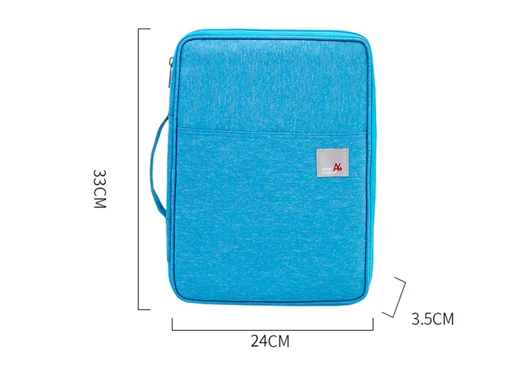 Waterproof A4 File Folder Bag Document Storage Organizer For Notebooks Pens Computers Ideal Student Gift - 2