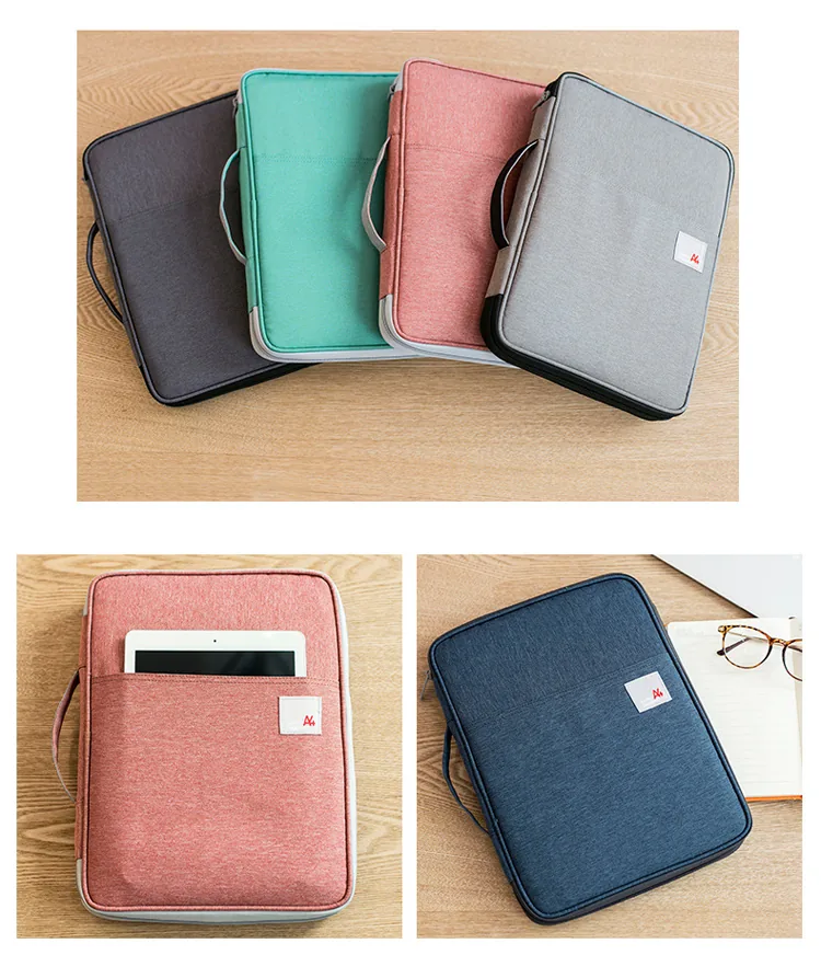 Waterproof A4 File Folder Bag Document Storage Organizer For Notebooks Pens Computers Ideal Student Gift - 4