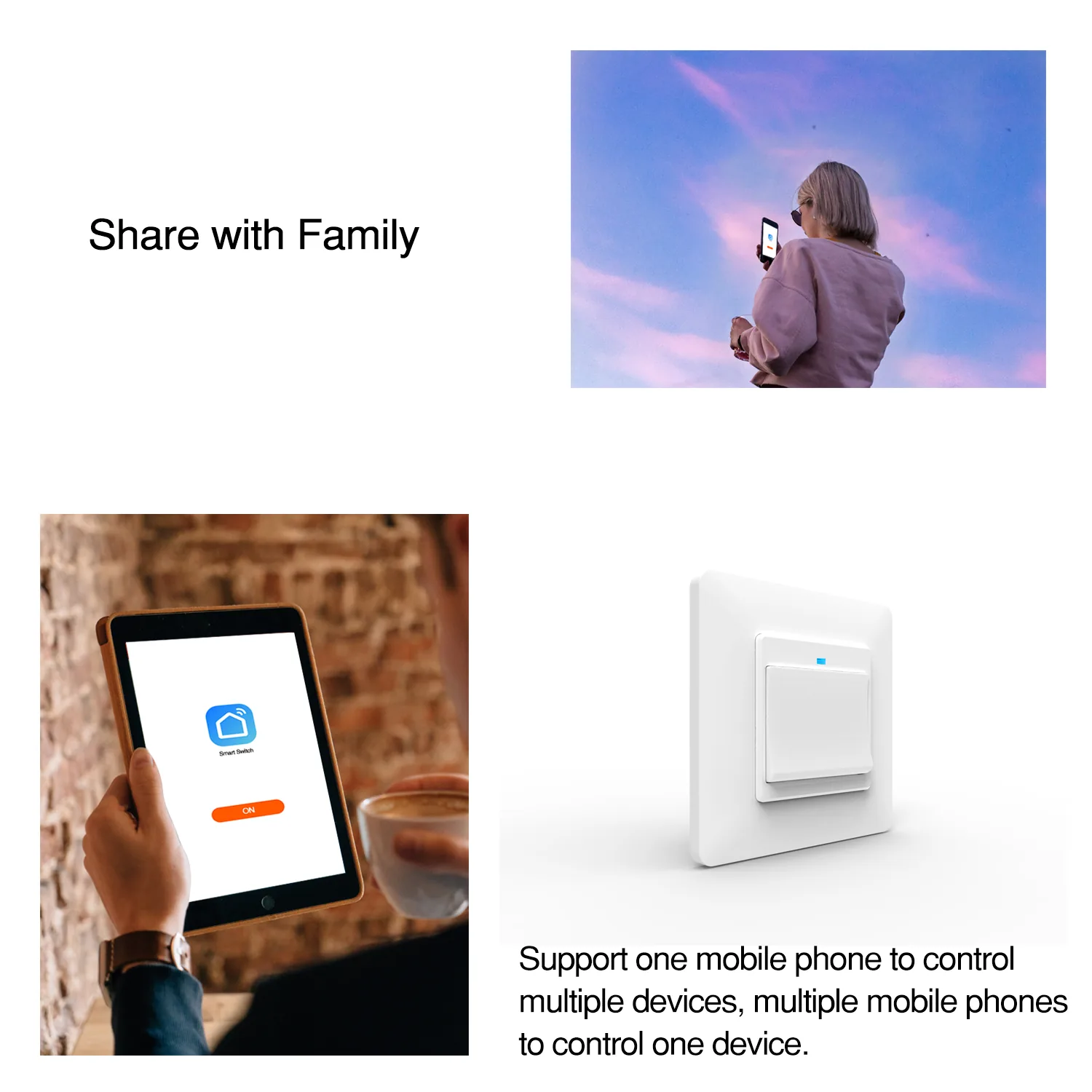 Wifi Wall Switch Socket Outlet Wireless Remote Control Compatible With Alexa Google Home Eu Tuya Life Push Button - 9