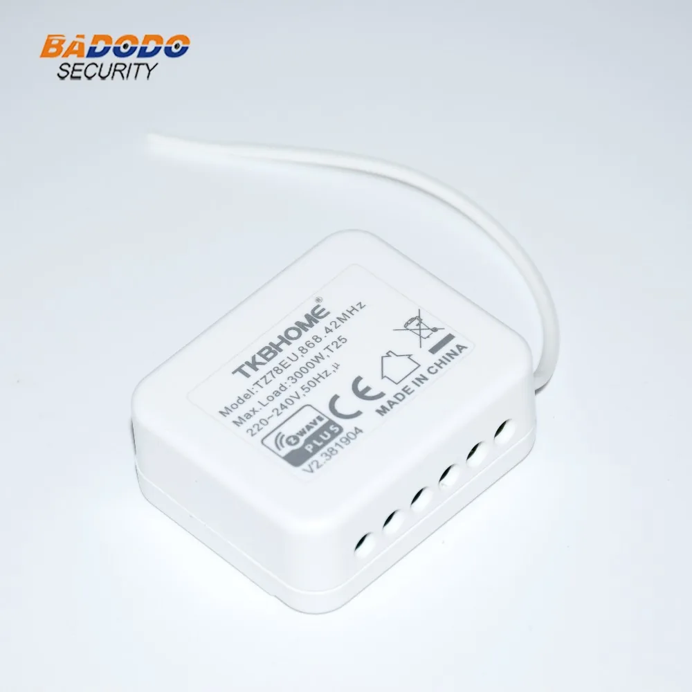 Zwave Plus Large Power Control Module Tz78 Single Relay Switch For Home Lighting Automation - 1