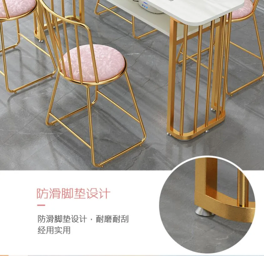 Compact Nordic Style Manicure Table Chair Set - 12