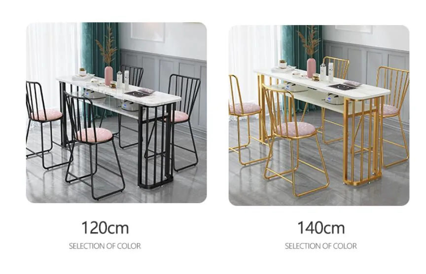 Compact Nordic Style Manicure Table Chair Set - 16