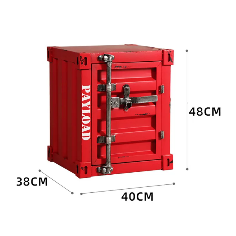 Industrial Metal Nightstand Retrostyle Lockable Storage Side Table For Home - 7 Industrial Metal Nightstand Retrostyle Lockable Storage Side Table For Home - 7